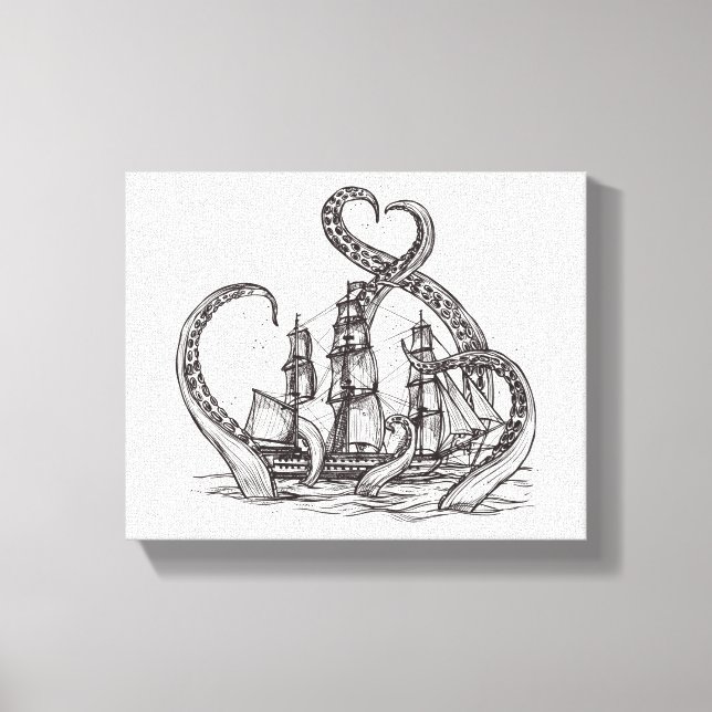 Kraken Wall Art | Kraken Art | KANVASTRYCK (Framsida)