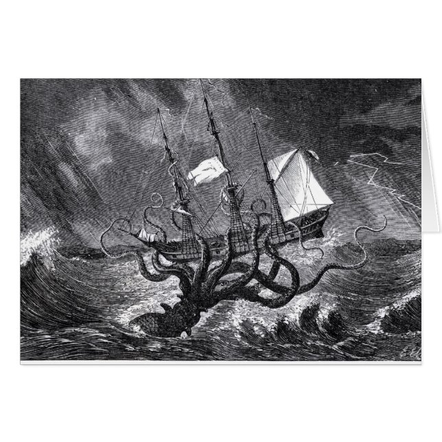 Krakenen Hälsningskort (Framsidan Horizontal)