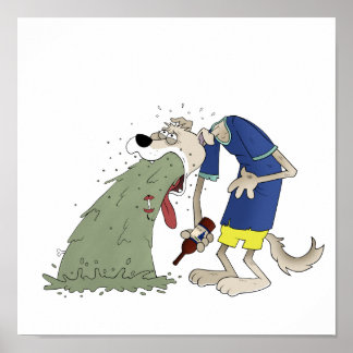 Kräkning av hund poster