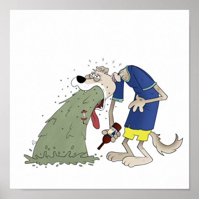 Kräkning av hund poster (Framsidan)