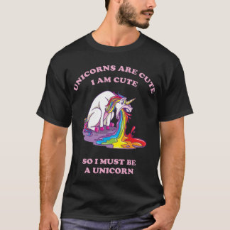 kräkningar på enmajs med regnbåge t shirt