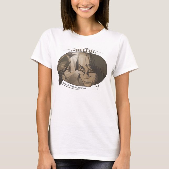 Kråkor är artiga - kvinnor t-shirt (Framsida)