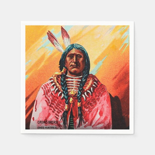 Kråkor av antika magnetglödlampsglas - brott pappersservett (Framsidan)