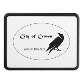 Kråkor Black and White Logotyp Dragkroksskydd