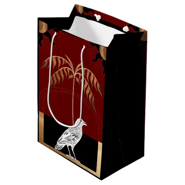 Kråkor, Blackbird - Raven Bird Gift Bag (Framsidan Vinklad)