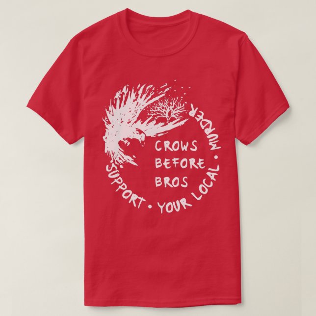 kråkor före broar t shirt (Design framsida)