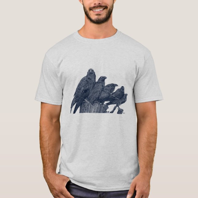 Kråkor, mord på Kråkor T Shirt (Framsida)