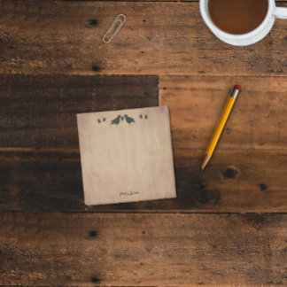 Kråkor och brott post-it block