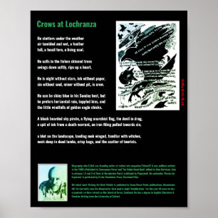 Kråkor på Lochranza dikt/John G.Hall Poster