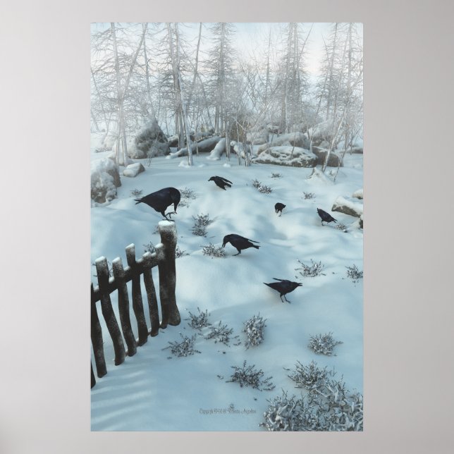 Kråkor på snön poster (Framsidan)