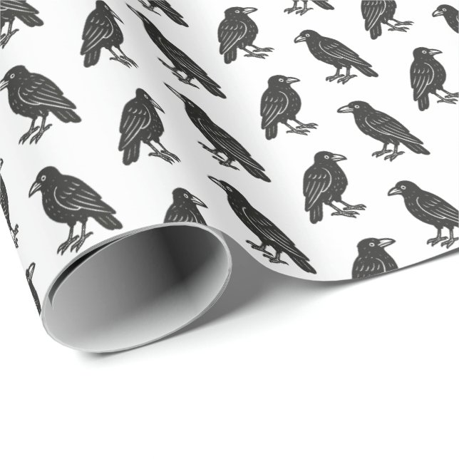 Kråkor Presentpapper (Rullad Hörn)