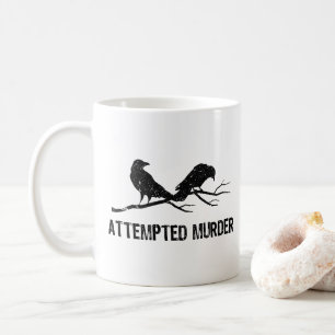Kråkor som försökte mörda en fjällande Kråka på Bi Kaffemugg