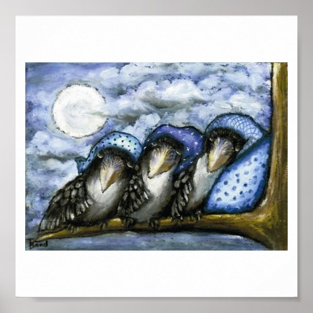 kråkor vid sänggående poster (Framsidan)