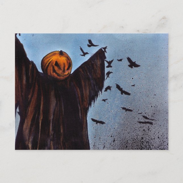 Kråkorna är döva" vykort (Framsida)