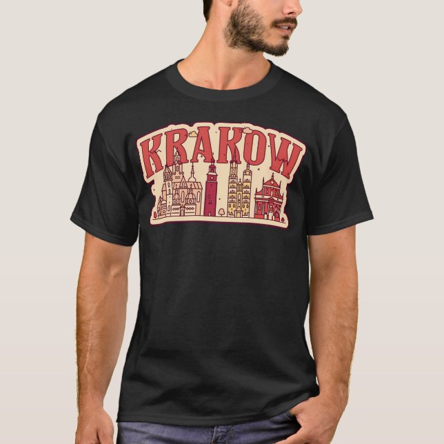 Krakow City T Shirt (Framsida)