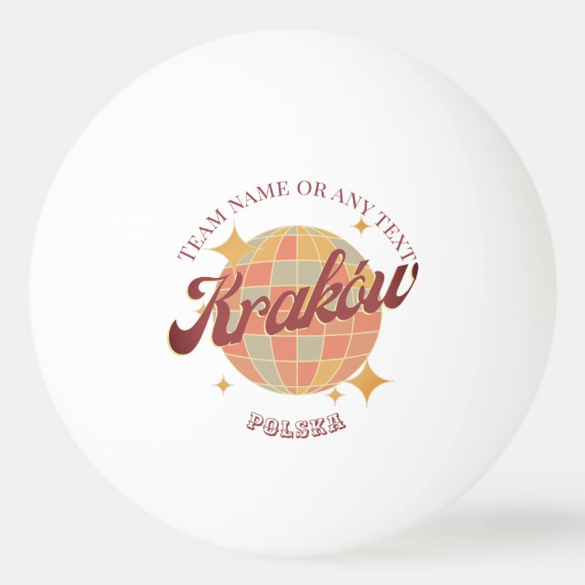 Krakow Cracow Kraków City bord tennis Pingisboll (Framsidan)