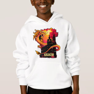 Krakow Drakon Polsk Legend Stad Konst T Shirt