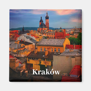 Krakow Europa Polen Polska Gamla Stan Magnet