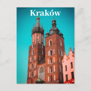 Krakow Europe Polen Polska Old Town Vykort