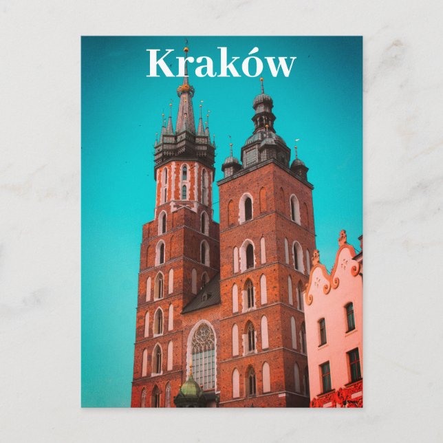 Krakow Europe Polen Polska Old Town Vykort (Framsida)