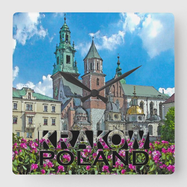 Krakow Fyrkantig Klocka (Framsida)