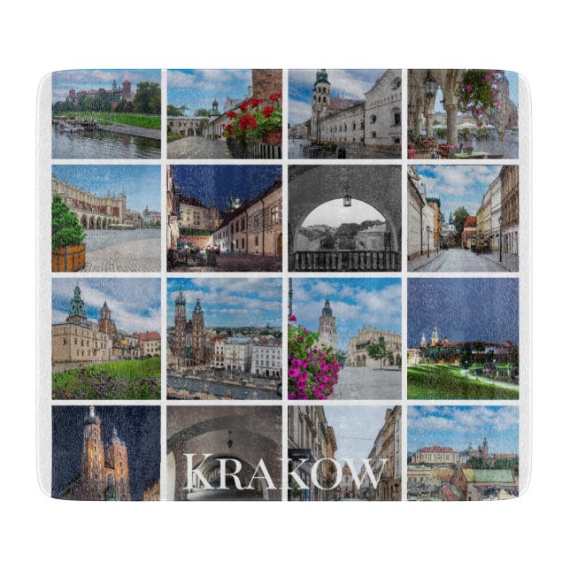 Krakow, gamla stadslandskap, Polen (Framsidan)