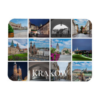 Krakow, gamla stadslandskap, Polen Magnet