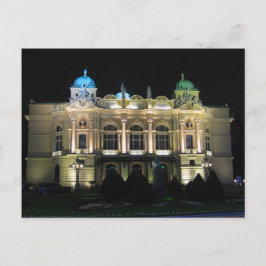 Kraków Juliusz Słowacki Theater. Vykort