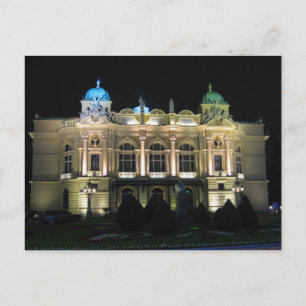 Kraków Juliusz Słowacki Theater. Vykort