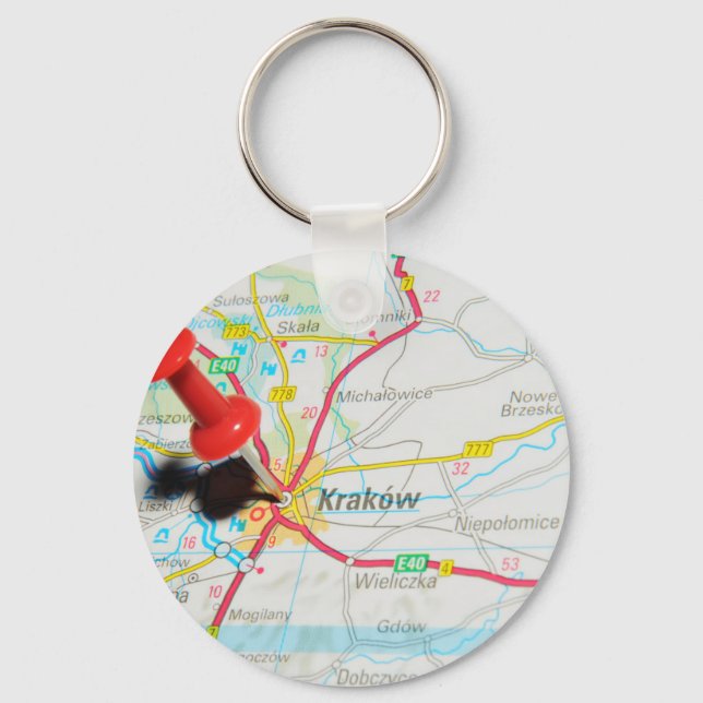 Kraków, Krakow, Cracow i Polen Nyckelring (Framsida)