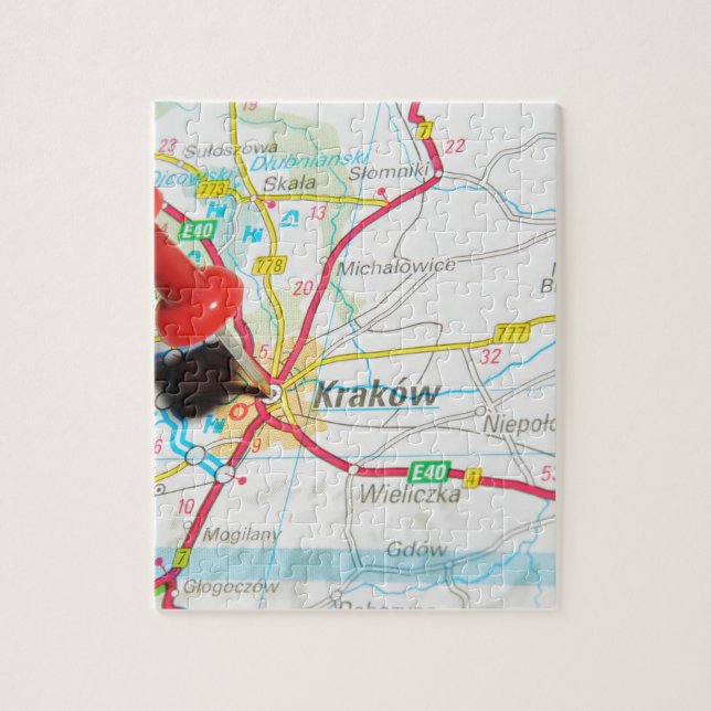 Kraków Krakow, Cracow i Polen Pussel (Vertikal)