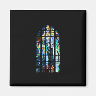 Krakow kyrka av St Francis målat glass Magnet