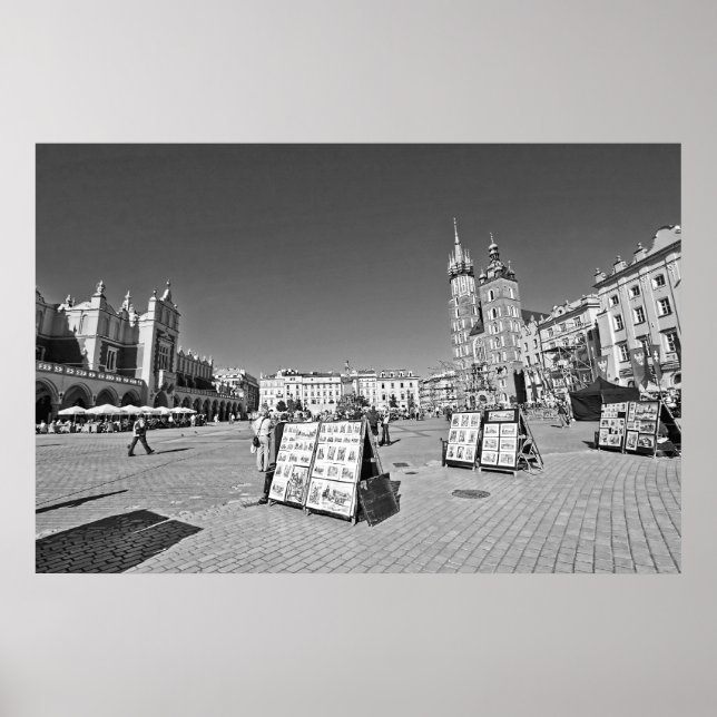 Krakow, Main Market Square, Polen, wall poster (Framsidan)