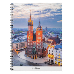 Krakow natt i Polen Anteckningsbok