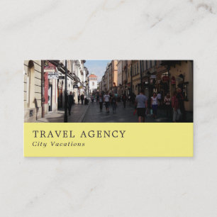 Kraków Old Town, Polen, Travel Agent Visitkort