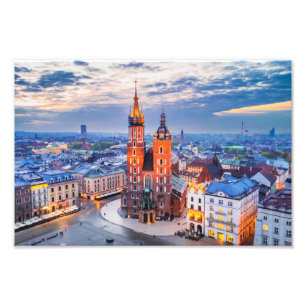 Krakow Photo print, Ryenek Square Fototryck