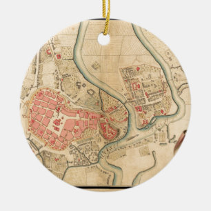 Krakow Polen 1755 Julgransprydnad Keramik