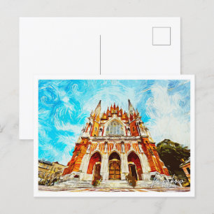 Krakow Polen Bevackra Oil Paint Ligcape Vykort