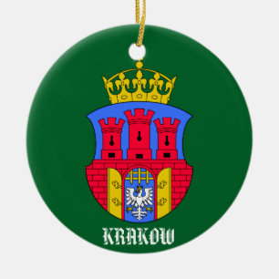 Krakow Polen cirklar prydnaden Julgransprydnad Keramik