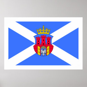 Krakow, Polen flagga Poster