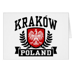 Krakow Polen Hälsningskort