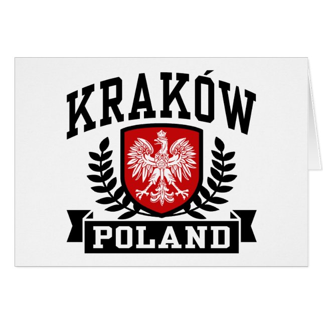 Krakow Polen Hälsningskort (Framsidan Horizontal)