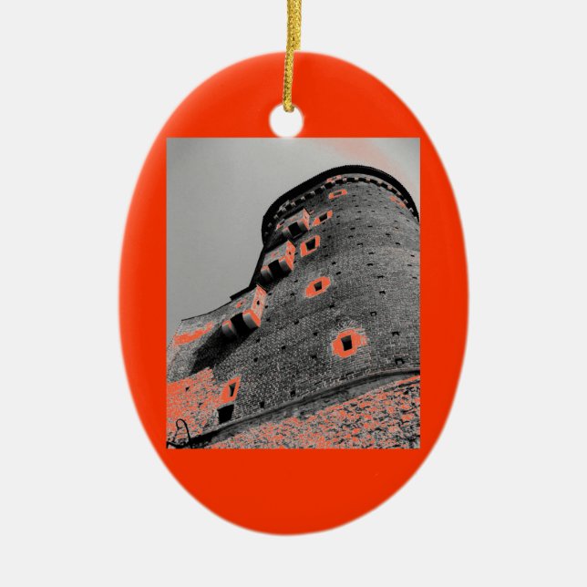 Krakow, Polen Julgransprydnad Keramik (Framsidan)