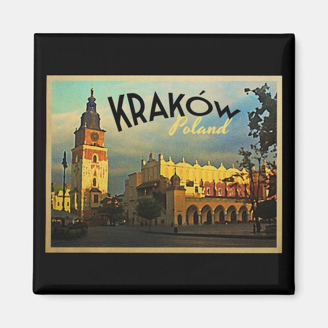 Krakow Polen Magnet (Framsidan)