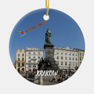 Krakow Polen Panoramic jul Ornament