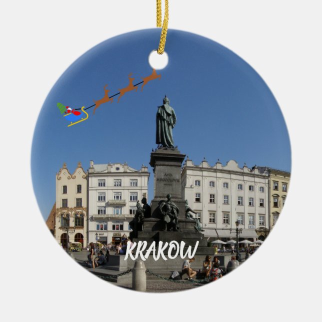 Krakow Polen Panoramic jul Ornament (Framsidan)