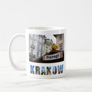 Krakow Polen Skapar ditt eget resefoto Kaffemugg