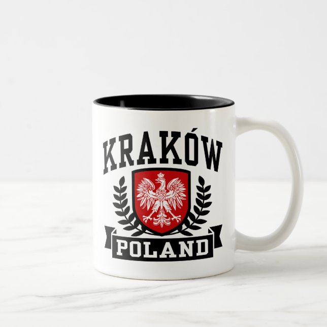 Krakow Polen Två-Tonad Mugg (Höger)