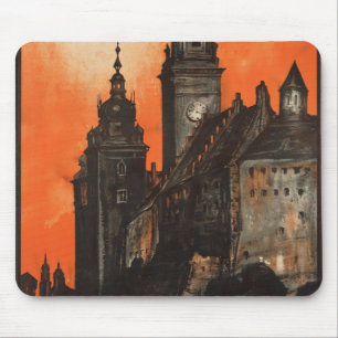 Krakow Polen - Vintage Polska Travel Poster Musmatta