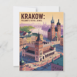 Krakow Polen Vykort